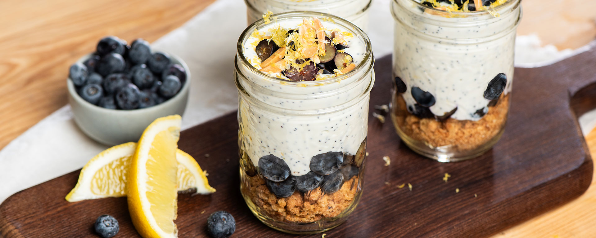 Photo for - Nordica High-Protein Lemon Poppy Seed Cheesecake Jars