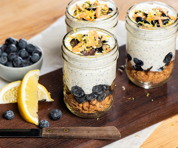 Photo of - Nordica High-Protein Lemon Poppy Seed Cheesecake Jars